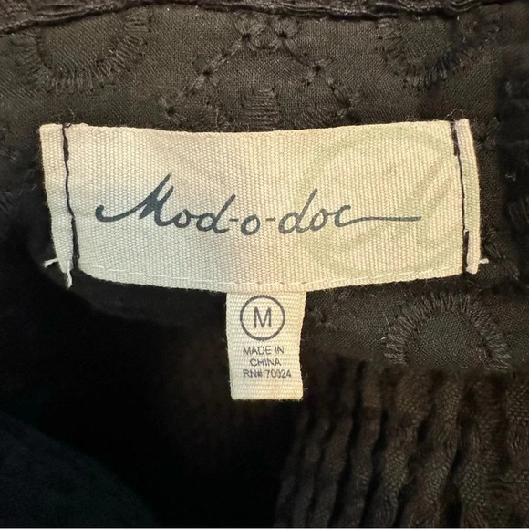 MOD O DOC Waffle knit texture Cardigan Sweater - Picture 3 of 6